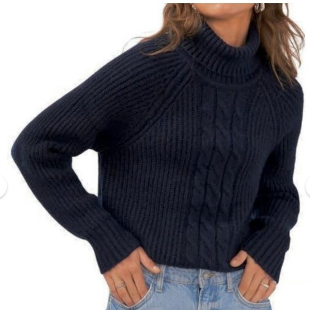 NWT 1.State Navy Turtleneck sweater